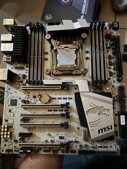 MSI X99A XPower Gaming Titanium Motherboard includes I7 10 core processor and AiO