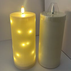10" x 4" Large Outdoor Waterproof  Flameless Candles