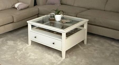 White coffee table