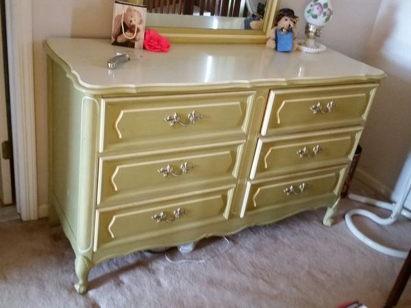 Vintage Henry Link French Provincial Long Dresser Bedroom Set For Sale In Stewartsville Nj Offerup