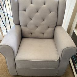 Nursery rocker and ottoman