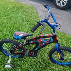 16" KIDS Bike Spider Man With Training Wheels 