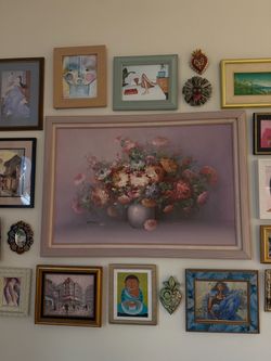 Large Flower Painting Vintage