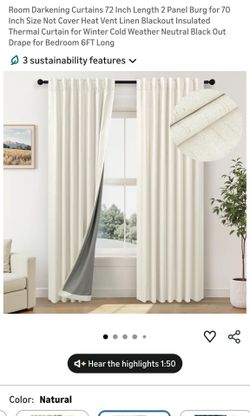 52"x108" curtains
