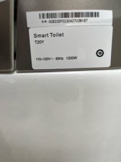 White Smart toilet