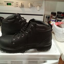 Men's Black Sketchers Boot  (Size 14, X Wide)