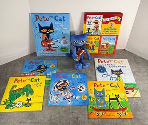 Pete the Cat Book Collection with Plush Toy