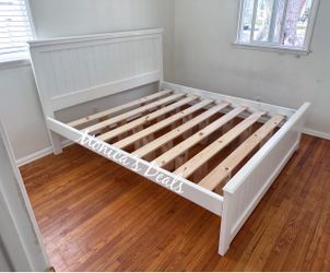 Cal King or King Solid Wood Bed Frame $500