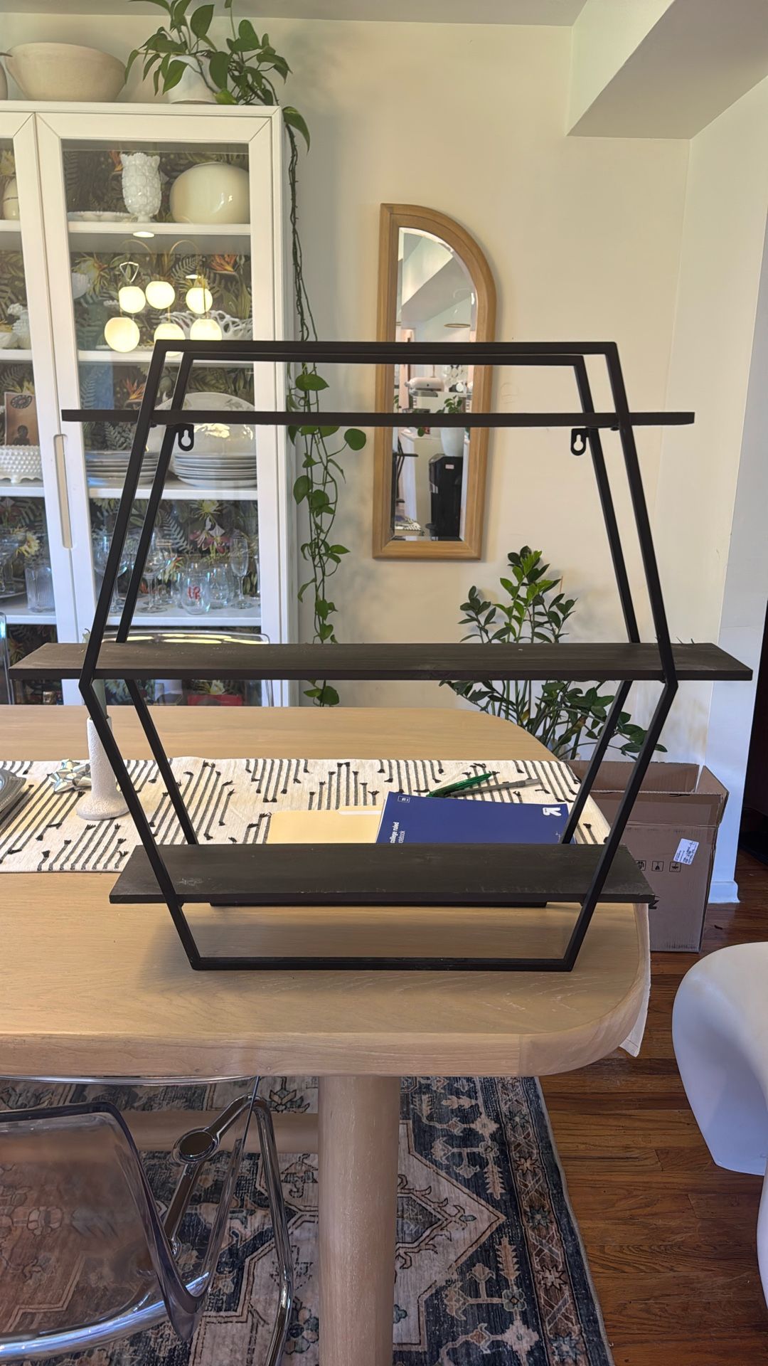 Black Geometric Shelf
