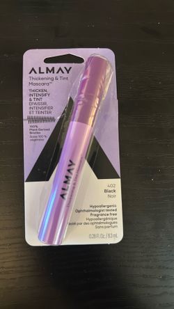 Almay Mascara, Thickening, Volume & Length Eye Makeup with Aloe and Vitamin B5, Hypoallergenic-Fragrance Free, Ophthalmologist Tested, 402 Black (Pack
