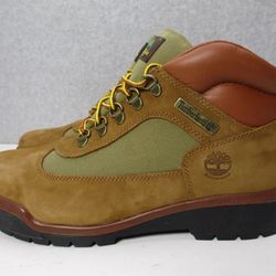 TIMBERLAND WATERPROOF FIELD BOOT MID 'SESAME CHICKEN' MEN’S SIZE 9.5 US A18B4