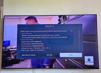 Samsung 75” UHD Smart TV
