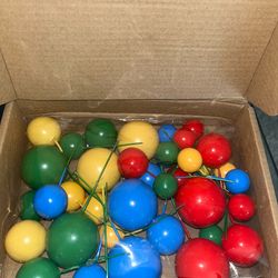 40pc Colorful Foam Ball Cake Toppers (NEW)