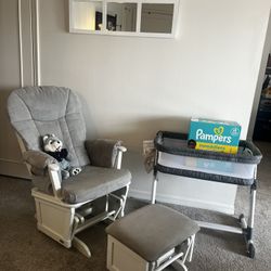 Rocking chair and Bassinet New Baby Bundle!!! 