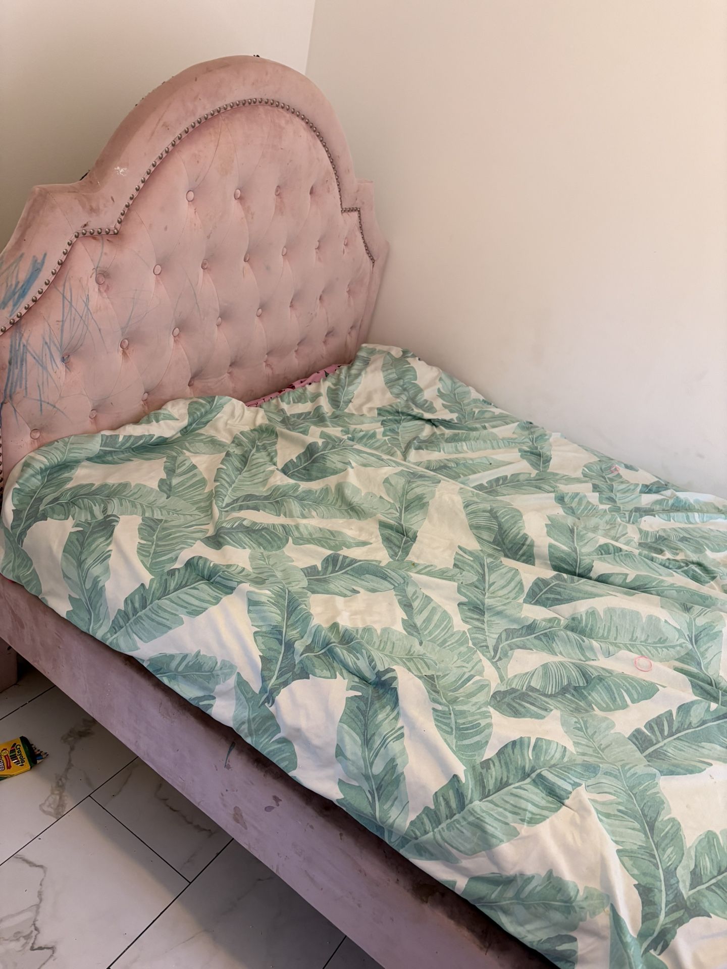 Pink Truffle Twin bed & Mattress 
