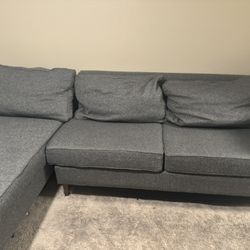 Jerome’s Grey Couch With sectional 