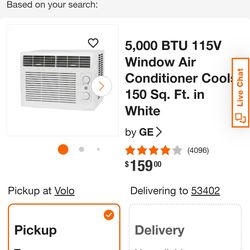 5,000 BTU Window AC