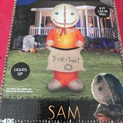 Legendary trick-or-treat Sam 5 feet tall inflatable