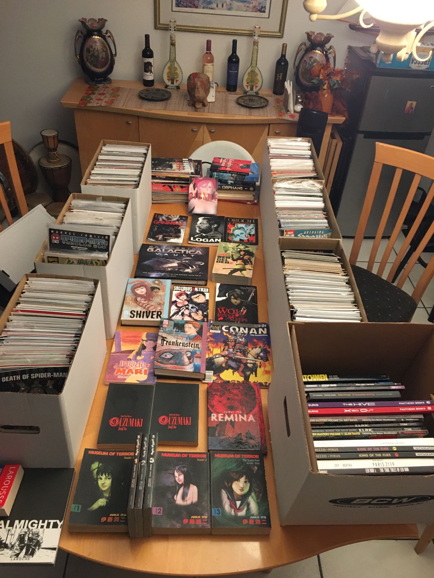 1000 Comics & About 60 GRAPHIC NOVELS (Comic) at least 300 are First and Second Issue PLUS Most in Excellent Condition or Great ****There are Novels l