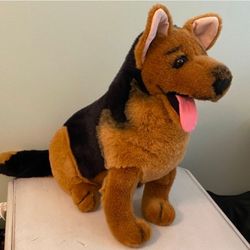 Vintage Stuffins German Shepherd Plush K-9 Realistic Dog Toy