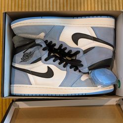  Jordan 1 Retro OG High University Blue - Size 9.5