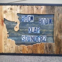 Sounders Reclaimed Wood Sign 