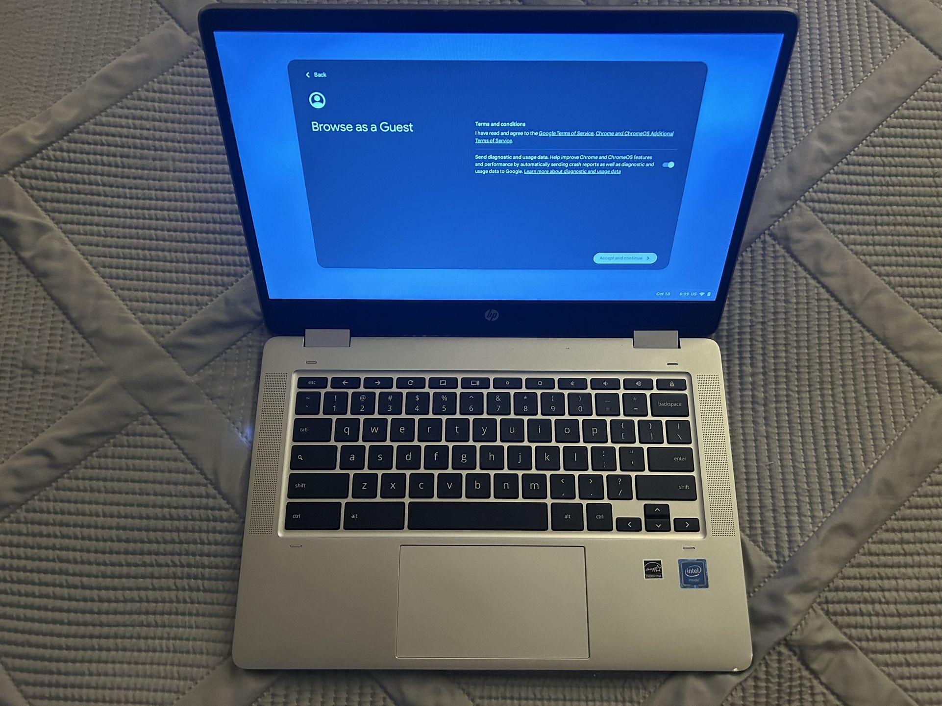 HP Chromebook X360 14 A Touchscreen Convertible Laptop