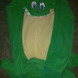Adult Dinosaur Halloween Costume Jumpsuit Size XL