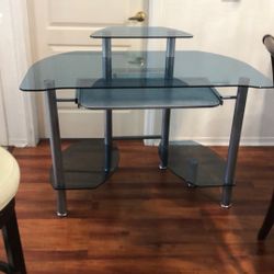 Modern Tempered Glass Computer Desk