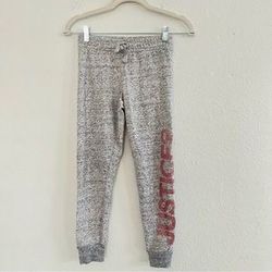 Justice Gray Full-Length Girls' Joggers 