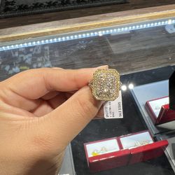 10k gold REAL DIAMOND ring with 1.5 ctw diamonds for a good price!!