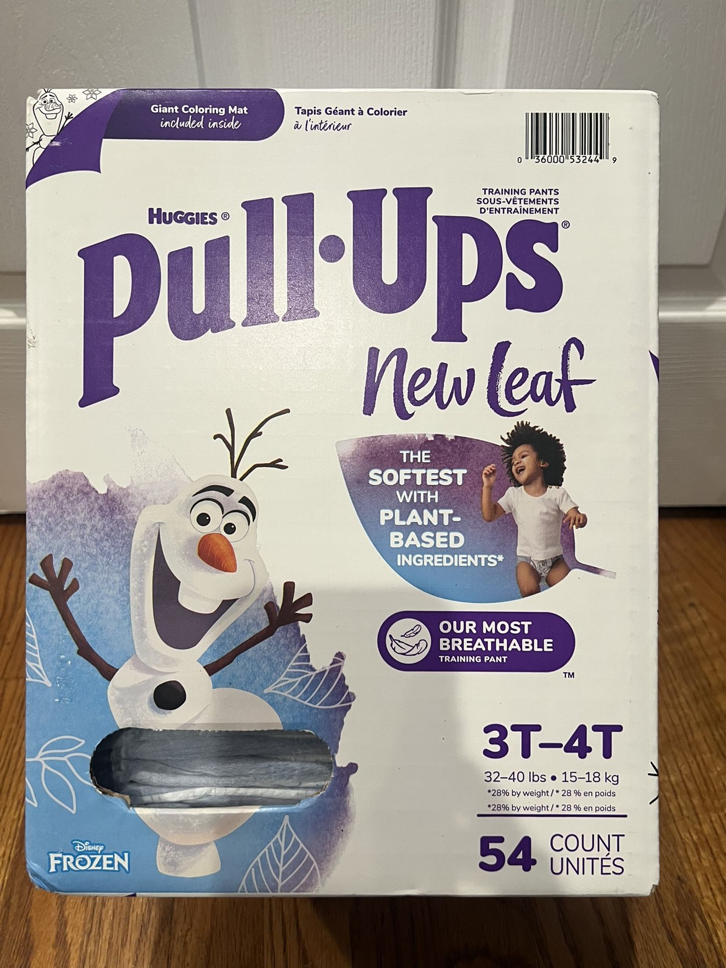 Brand new huggies pull-ups 3t-4t 54ct diapers