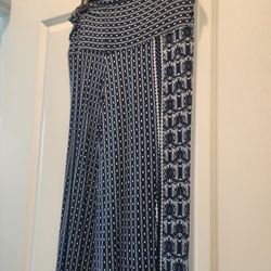 LONG BLUE/WHITE SKIRT, cash only.