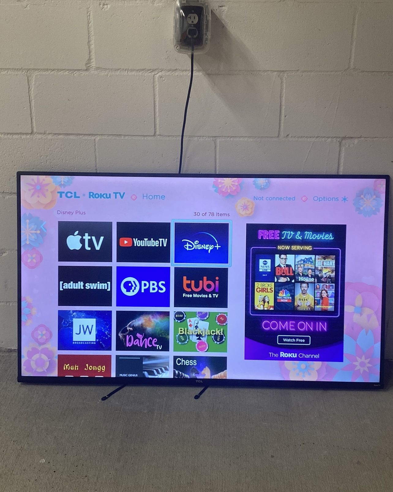 55” TCL Roku Tv