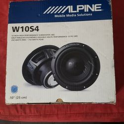 Alpine 10" Inch Subwoofer