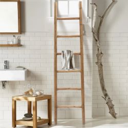 Rustic 6ft Decorative Ladder – Wooden Blanket Ladder for Farmhouse Décor ，D1718