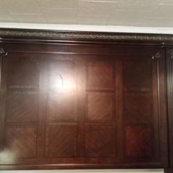 King Size Hand Carved Footboard And Headboard