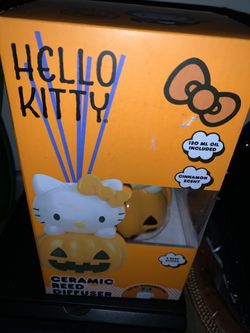 Halloween pumpkin Hello Kitty ceramic reed diffuser