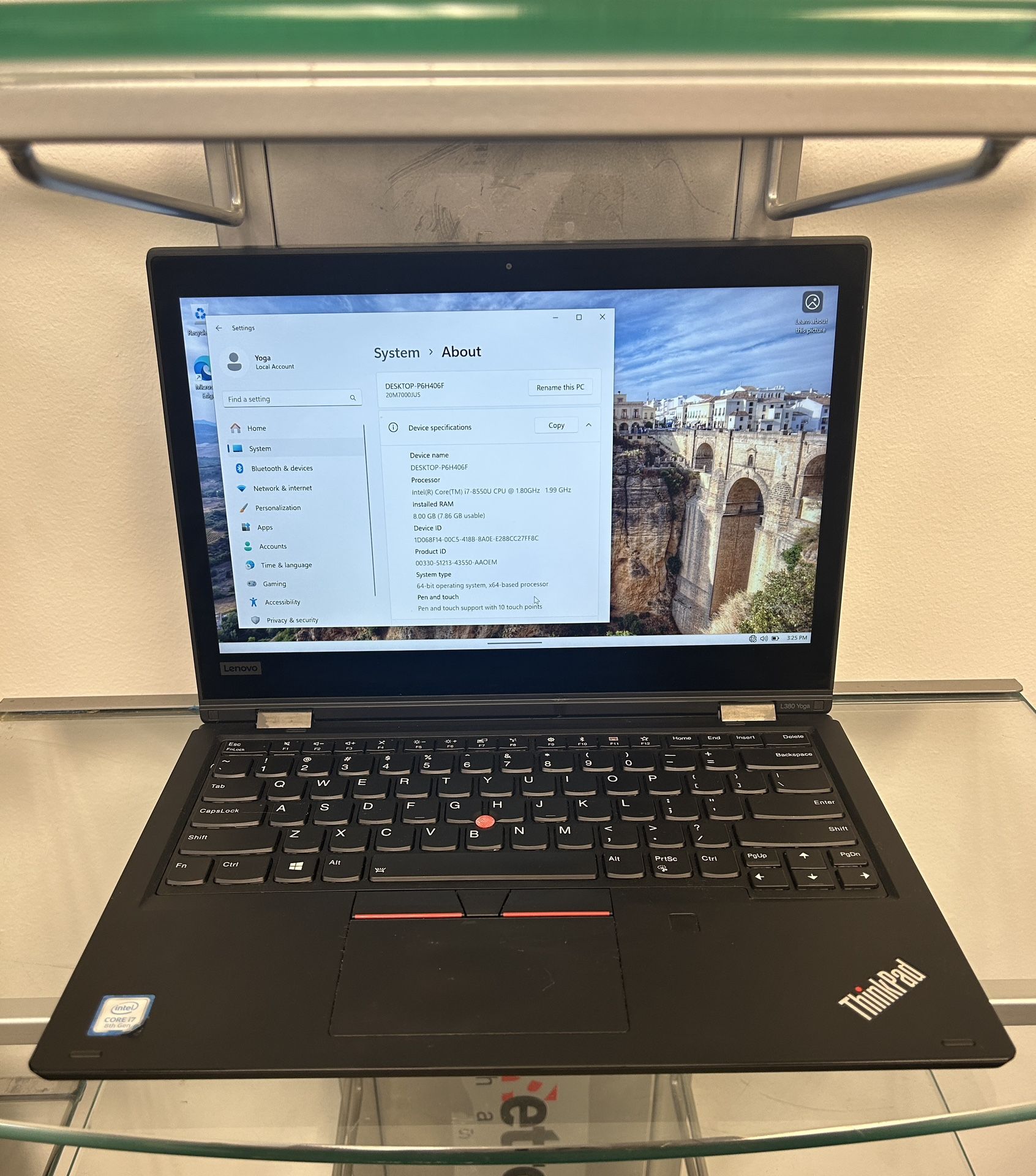 13" Lenovo Yoga 360° laptop/tablet i7 conversion Computer