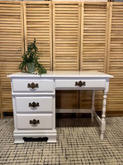 Solid Wood Vanity Desk