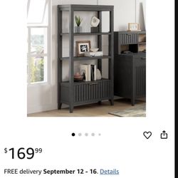 New In Box Shelf Thomasville Book Shelf Black