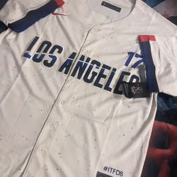 Dodgers ohtani jersey 