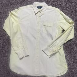 Men’s Ralph Lauren Button-Down Long Sleeved Shirt Large 
