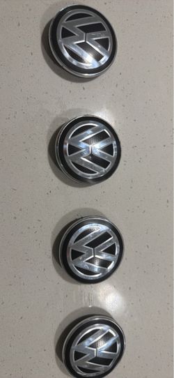VW Volkswagen Wheel Center Caps Set of 4