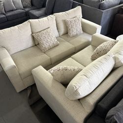 New Sofa And Loveseat Beige 