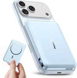 golioklsy for Magsafe Portable Charger,10000mAh Power Bank with Type-C 20W PD Fast Charging, Lightweight and Slim, LED Display for Magsafe Battery Pac