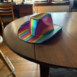 Rainbow Cowboy Hat