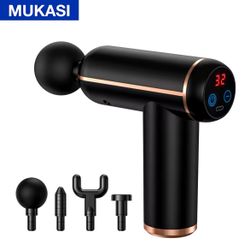 BRAND NEW Black Massage Gun Portable Hand Percussion Massager For Body Neck Deep Tissue Muscle Relaxer Handheld