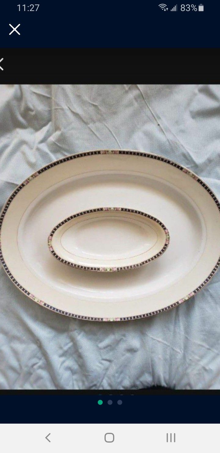 Vintage Two-piece China Serving Set