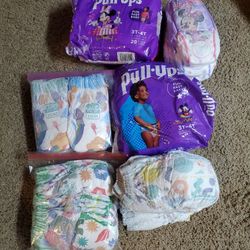 Kids Pull Ups,  Size 3-4.    Total 70 Pull Ups.